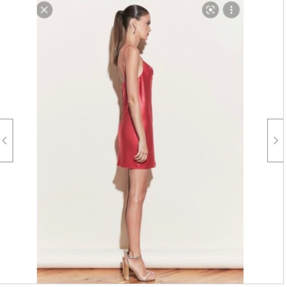 Fleur du Mal Red Cowl Neck Slip Dress - S - Picture 11 of 12